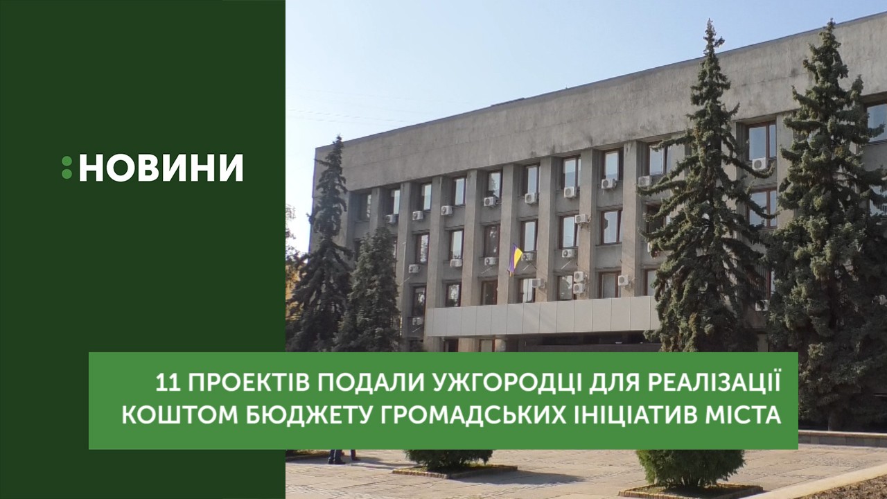 Прийом проектів для реалізації Бюджету громадських ініціатив закінчився в Ужгороді